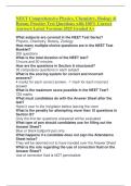 NEET Comprehensive Physics&comma; Chemistry&comma; Biology & Botany Practice Test Questions with 100&percnt; Correct Answers Latest Versions 2025 Graded A&plus;