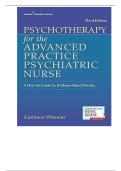 TEST BANK for Psychotherapy for the Advanced Practice Psychiatric Nurse 3rd Edition A How-To Guide for Evidence-Based Practice by Kathleen Wheeler&period; ISBN 9780826193896&period;