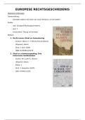 Europese Rechtsgeschiedenis Samenvatting