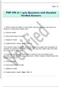 FNP 590 ch 1 quiz Questions with Detailed  Verified Answers 