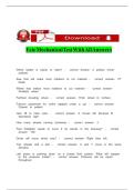 FCTC MECHANICAL TEST WITH ALL ANSWERS