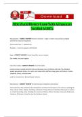 Mttc World History Exam With All Answers Verified A 100-