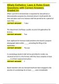 Milady Esthetics Laws & Rules Exam Questions with Correct Answers Graded A&plus;&period;docx