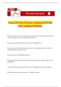 Gem 220 Colored Stones Assignment 8 WITH GIA COMPLETE SOLUTIONS
