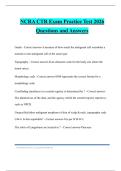 NCRA CTR Exam Practice Test 2026 Questions and Answers