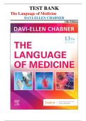 The Language of Medicine Test Bank &vert; 13th Edition by Davi-Ellen Chabner