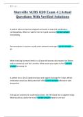 Maryville NURS 620 Exam 4 &vert; Actual Questions With Verified Solutions