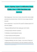 Notary signing agent certification Bundled Tests 2026 Questions and Answers