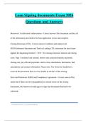 Loan Signing documents Exam 2026 Questions and Answers