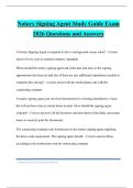 Notary Signing Agent Study Guide Exam 2026 Questions and Answers