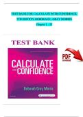 TEST BANK for Calculate With Confidence 7th Edition by Deborah Gray Morris All Chapters 1-24 &vert; All Chapters With Answers and Rationals&vert;&vert; Complete Guide A&plus;&period;