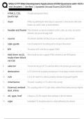 2025&comma;&comma;&comma;WGU C777 Web Development Applications EXAM Questions with 100&percnt; Corect Answers &vert; Verified &vert; Updated &lpar;Actual Exam&rpar; 20252026 