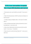 GCSS-Army Intermediate Navigation Test 1 Exam 2026 Questions and Answers