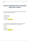 Genesys Certification Practice Questions With Correct Answers