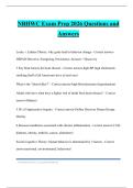 NBHWC Exam Prep 2026 Questions and Answers