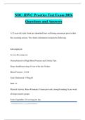 NBC-HWC Practice Test Exam 2026 Questions and Answers