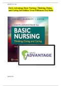 Test Bank for Davis Advantage for Basic Nursing&colon;  Thinking&comma; Doing&comma; and Caring Second Edition by Leslie S&period; Treas&vert;&vert;ISBN&colon;9780803659421