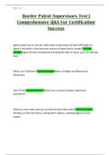 Border Patrol Supervisors Test &vert; Comprehensive Q&A For Certification Success