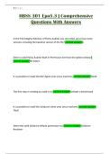 HBSS 301 Epo5&period;3 &vert; Comprehensive Questions With Answers