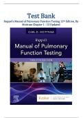 Ruppel's Manual of Pulmonary Function Testing 12th Edition Test Bank &vert; Mottram