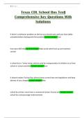 Texas CDL School Bus Test&vert; Comprehensive Key Questions With Solutions
