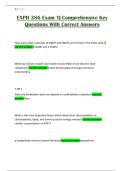 EXPH 386 Exam 1&vert; Comprehensive Key Questions With Correct Answers