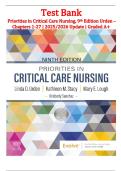 LATEST Test Bank for Priorities in Critical Care Nursing &lpar;9th Edition&rpar; &ndash; Urden&comma; Stacy&comma; Lough&comma; and Stacy