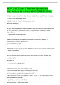 NUR 345 Exam 2 Review Questions and Actual Answers 2025-2026 Edition&period;