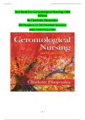 Test Bank for Gerontological Nursing &ndash; 10th Edition by Charlotte Eliopoulos &vert; Complete Verified Answers for All Chapters &lpar;1&ndash;36&rpar;