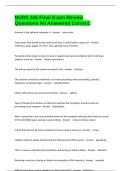 NURS 345 Final Exam Review Questions All Answered Correct&period;