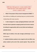 D099 Sales Management &vert; &lpar;Latest Update 2025 &sol; 2026&rpar; Questions with Verified Answers &vert; 100&percnt; Correct &vert; Grade A&period; WGU