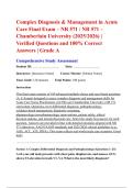 Complex Diagnosis & Management in Acute Care Final Exam &ndash; NR 571 &sol; NR 571 &ndash; Chamberlain University &lpar;2025&sol;2026&rpar; &vert; Verified Questions and 100&percnt; Correct Answers &vert; Grade A
