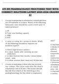 ATI RN Pharmacology Proctored Test &ndash; Correct Solutions Latest 2025&ndash;2026 &lpar;Graded A&plus;&rpar;