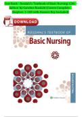 Test Bank - Rosdahl's Textbook of Basic Nursing 12th Edition by Caroline Rosdahl&lpar;Covers Complete Chapters 1-103 with Answer Key Included&rpar;