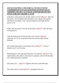 SON102 CHAPTER 11 THE PORTAL VENOUS SYSTEM  COMPREHENSIVE EXAM QUESTIONS WITH DETAILED  VERIFIED AND 100&percnt; ACCURATE ANSWERS BRAND NEW  EXAM ALREADY GRADED A&plus; PASS 