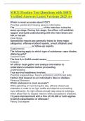 SOCE Practice Test Questions with 100- Verified Answers Latest Versions 2025 A&plus;