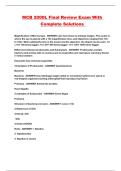 MCB 2000L Final Review Exam With Complete Solutions 