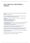 SOCY 1000 Exam 1