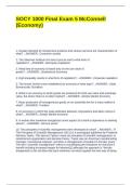 SOCY 1000 Final Exam 5 McConnell &lpar;Economy&rpar;