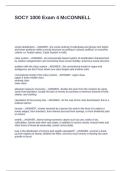 SOCY 1000 Exam 4