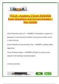 FCCJA Academy 2 Exam &vert; 260&plus; Questions with Correct Answers &vert; Crime Prevention&comma; Juvenile Justice&comma; WMD&comma; Civil Law &vert; Virginia Law Enforcement Training 2025&sol;2026