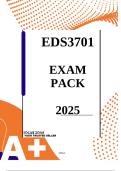 EDS3701 EXAM PACK 2025 |Revision Materials|