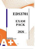 EDS3701 EXAM PACK 2026 &vert;Revision Materials&vert;