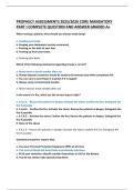 PROPHECY ASSESSMENTS 2025&sol;2026 CORE MANDATORY  PART I COMPLETE QUESTION AND ANSWER GRADED A&plus;
