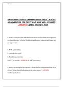 VATI Green Light Comprehensive Exam 2025 &vert; Forms A & B &vert; Verified 170 Questions & Answers