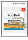 Solutions Manual for Engineering Mechanics&colon; Statics&comma; 4th Edition by Andrew Pytel & Jaan Kiusalaas &vert; Complete Worked Solutions and Explanations