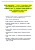 MAE 488 EXAM 1 STUDY GUIDE 2025&sol;2026  ACCURATE QUESTIONS AND VERIFIED  CORRECT SOLUTIONS WITH RATIONALES  &vert;&vert; 100&percnt; GUARANTEED PASS   <RECENT VERSION> 