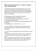 NURS 3270 Fundamentals Evolve -- Module 11 Questions With Complete Solutions