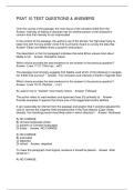 PSAT 10 TEST QUESTIONS & ANSWERS