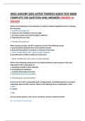 ANCC AGACNP 2025 LATEST FRANCES GUIDE TEST BANK  COMPLETE 550 QUESTION AND ANSWERS GRADED A&plus;  SOLVED